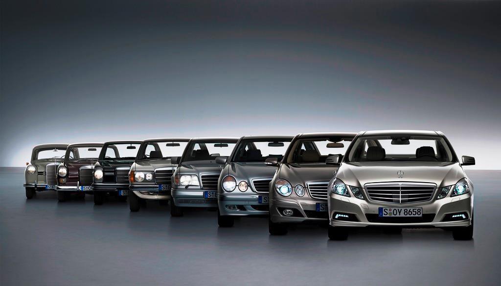 Figure 1: Evolution of Mercedes E-Class [2] 