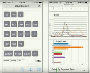 Clover's mobile POS system (circa 2015)