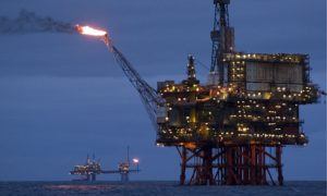 North Sea oil rig