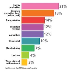 Green House Gas Emissions by Industry