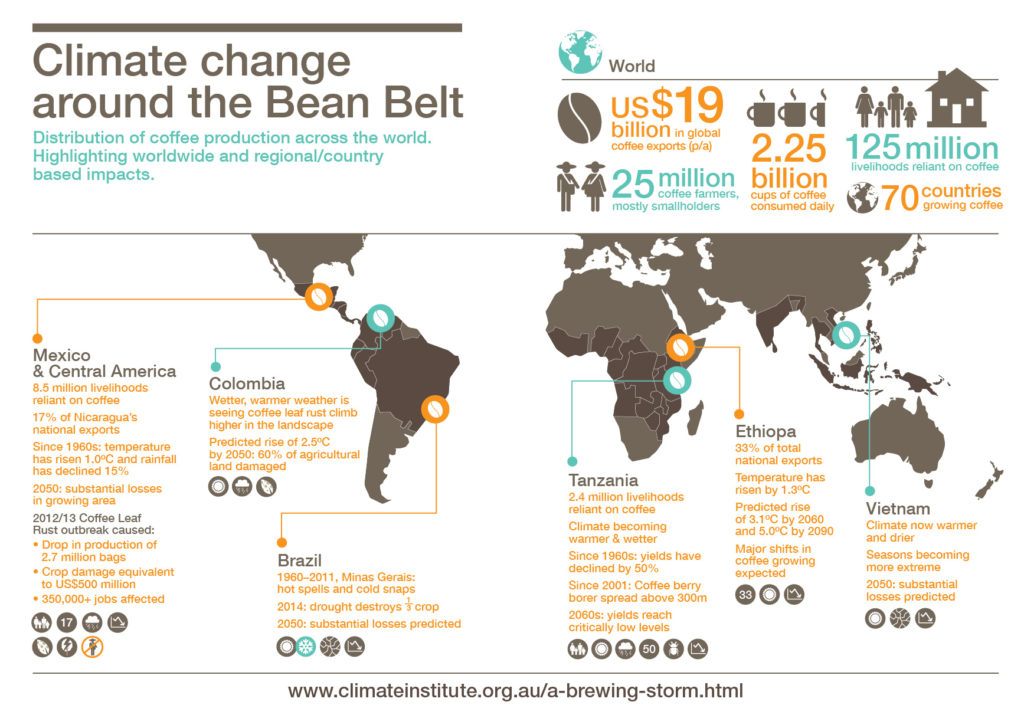 Fig 1 - Effect of climate change on the Bean Belt countries 