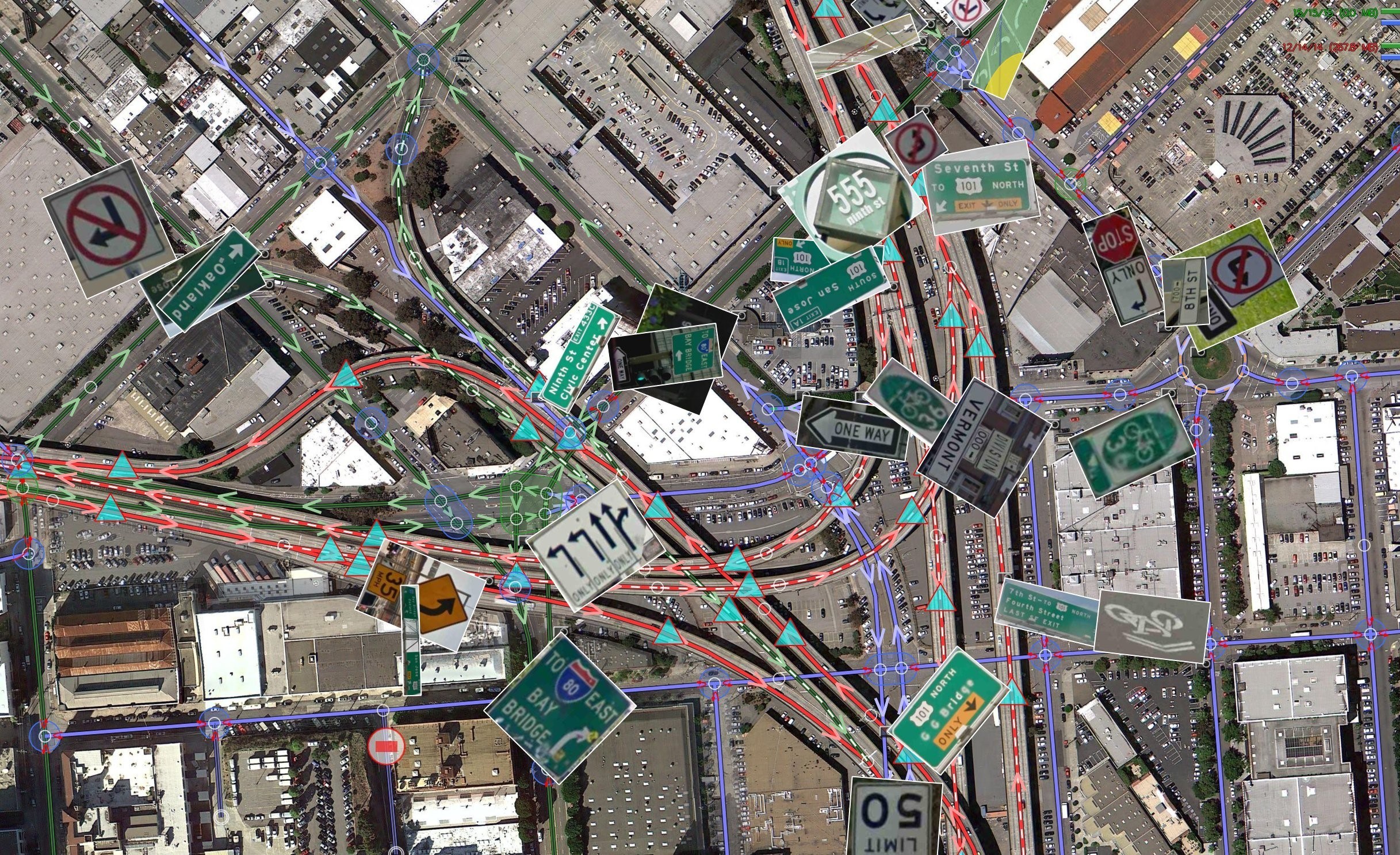 Pic 2 - Map of downtown San Francisco as created by Google Street View [2]