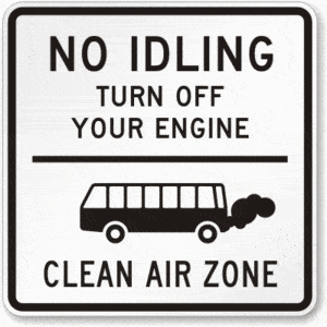 no-idling-clean-air-sign-k-2931