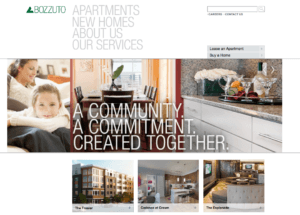 Image 1: Bozzuto Company Website Home Page
