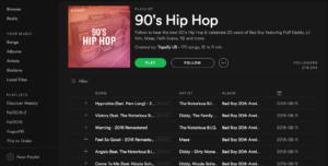a Warner-owned playlist on Spotify Source: Spotify