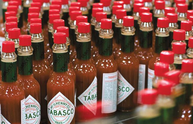 Tabasco Tall Drinking Glasses McIlhenny Co. Avery Island L.A. ( 4)