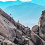 climbing the mountain