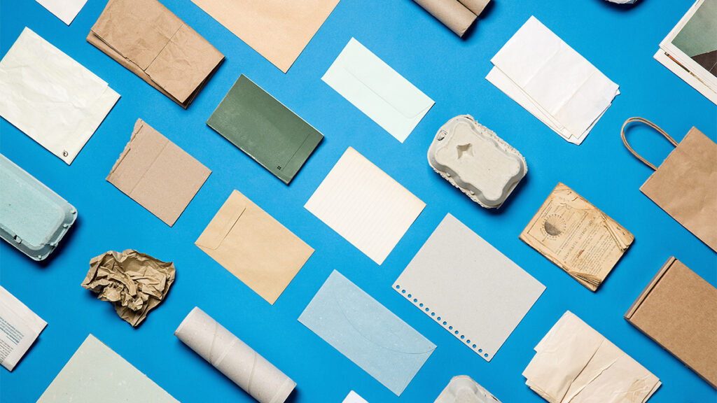 Image of various recyclable items.