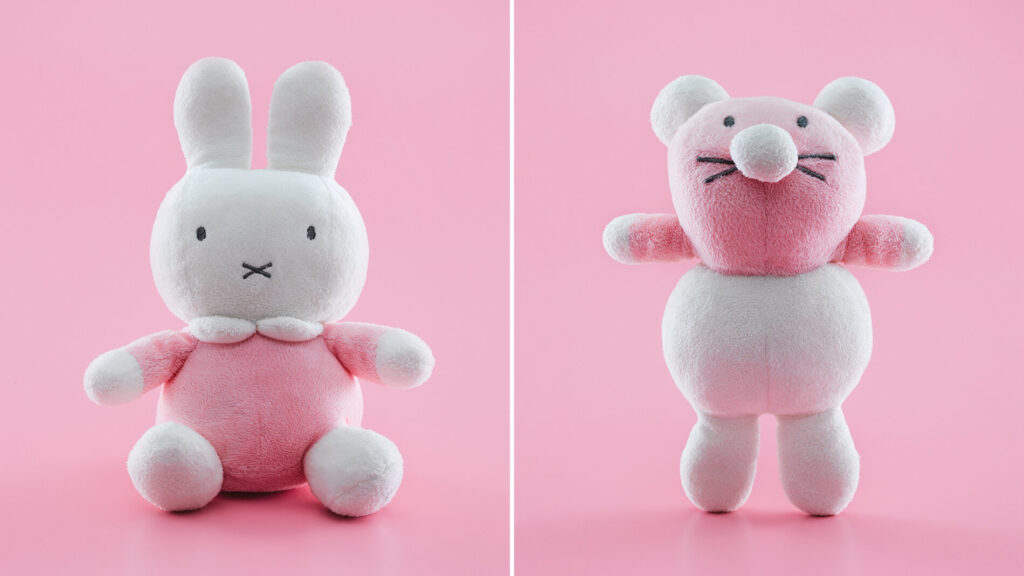 alternating stuffed animals, signifying upskilling vs. reskilling