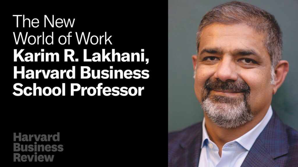 Title with headshot of Karim Lakhani.